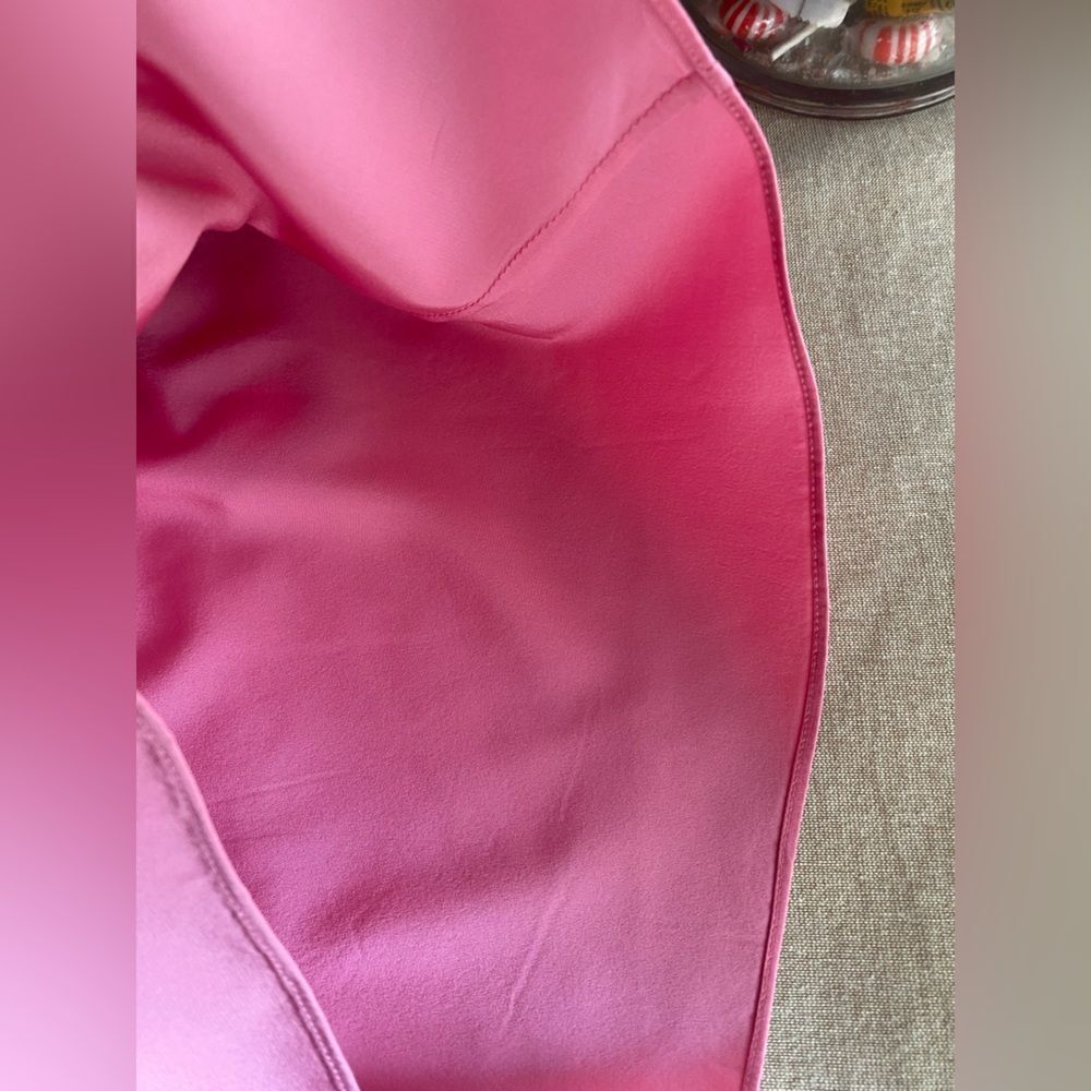 DVF Diane Von Furstenberg BAIRLY LOUCHE Neck Tie Top Blouse Peony Pink Sz 6 - Picture 11 of 15